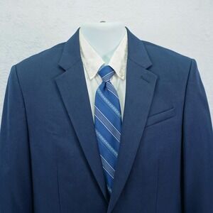 Express Modern Fit Blue Wool 2 Button Blazer 38S Men's